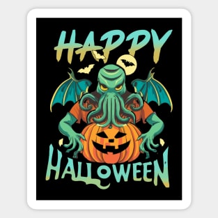 CTHULHU says HAPPY HALLOWEEN Sticker